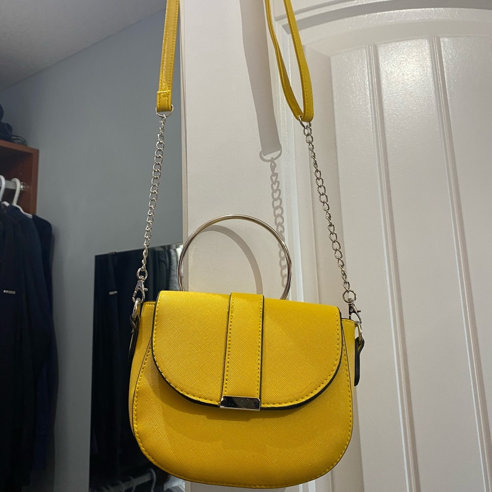 Yellow crossbody/clutch